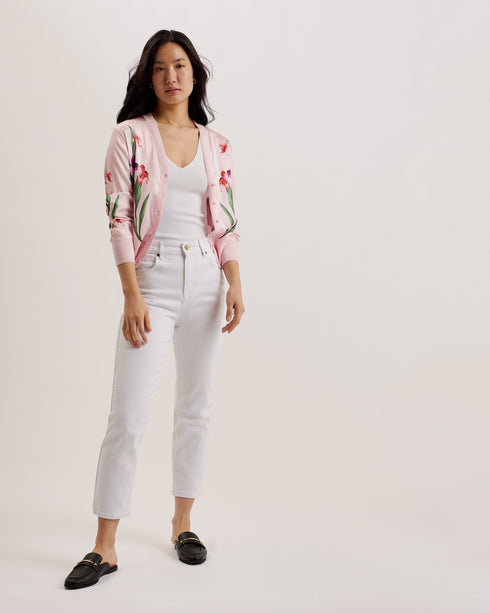 MERALLL-Knitwear-Woven Front Printed Cardigan- Ted Baker Romania